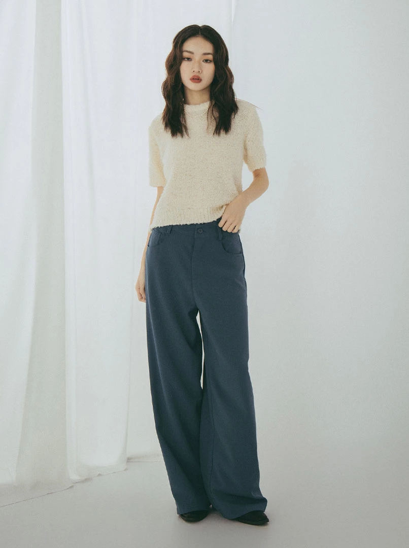 親膚短袖針織上衣