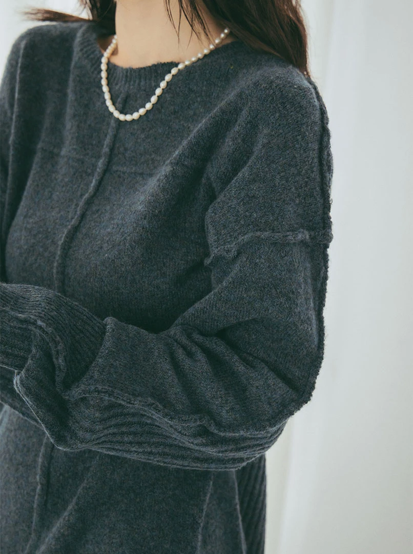 法式慵懶寬鬆毛衣
