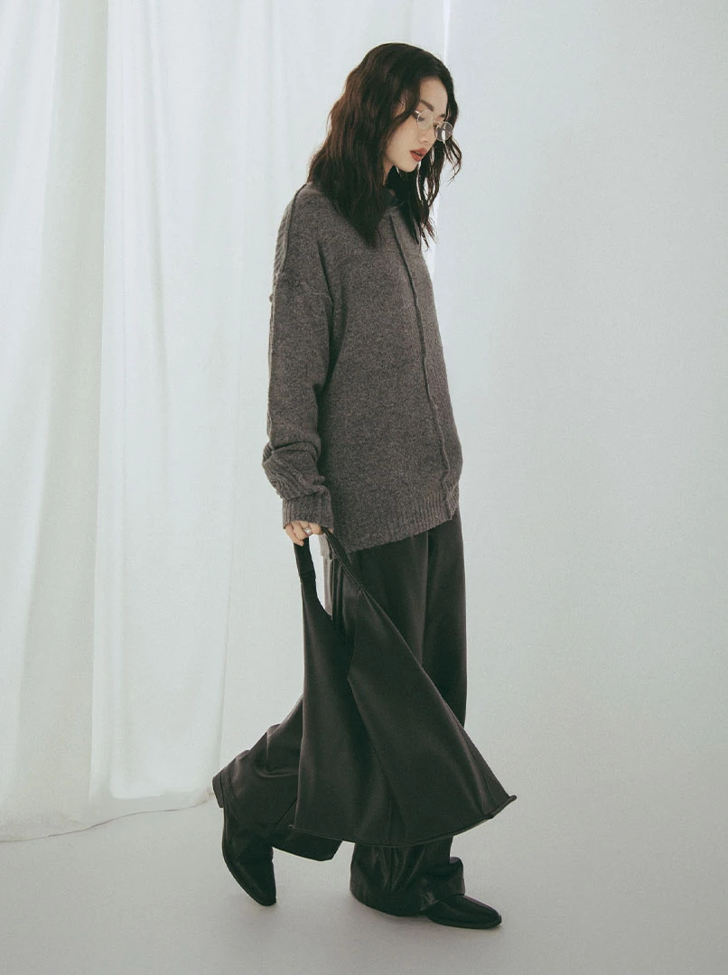 法式慵懶寬鬆毛衣