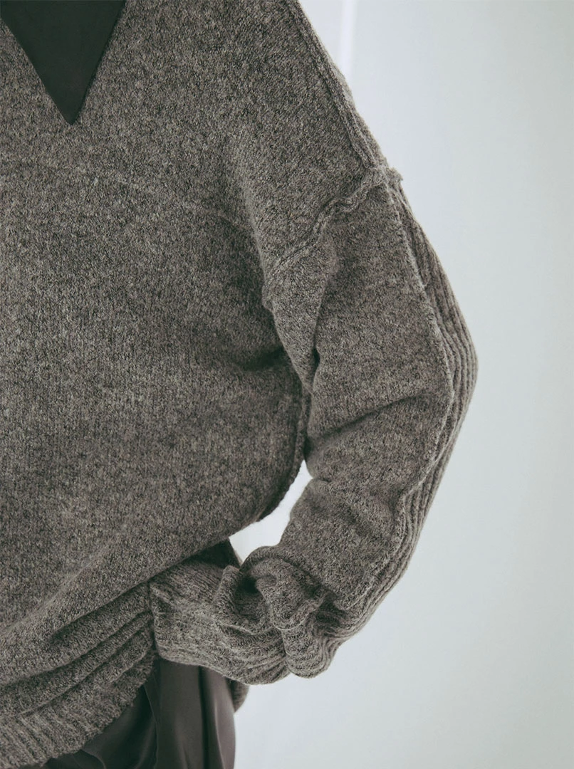 法式慵懶寬鬆毛衣