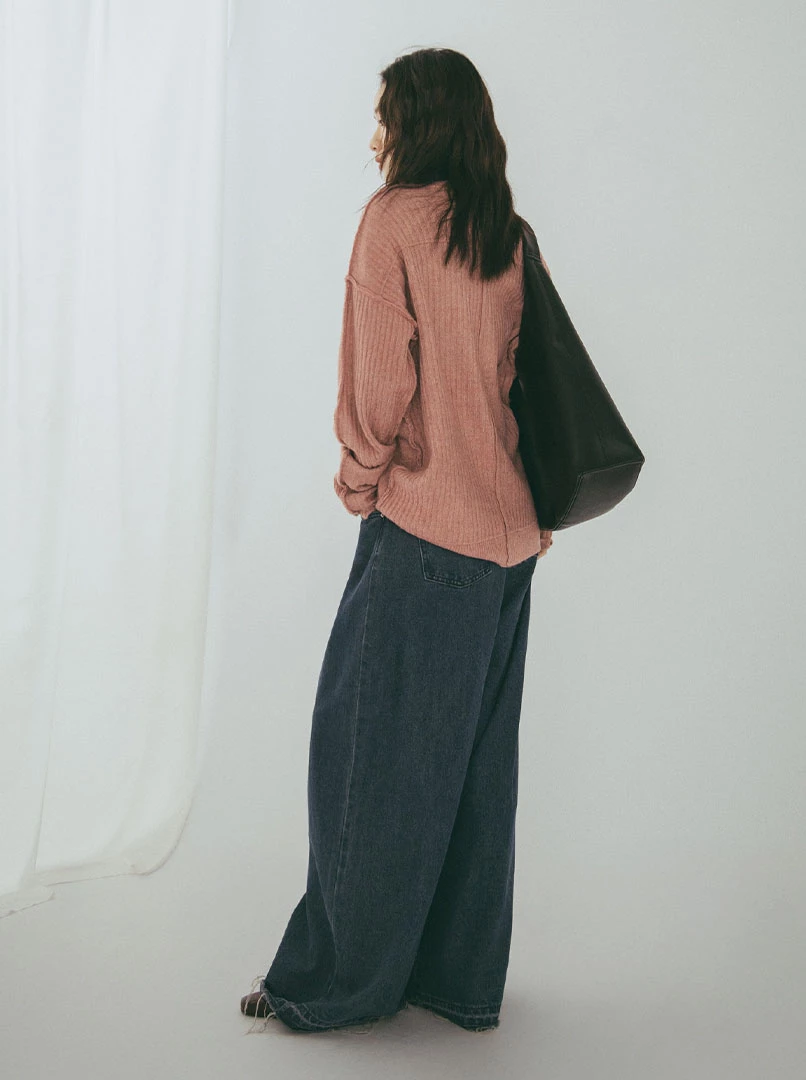 法式慵懶寬鬆毛衣