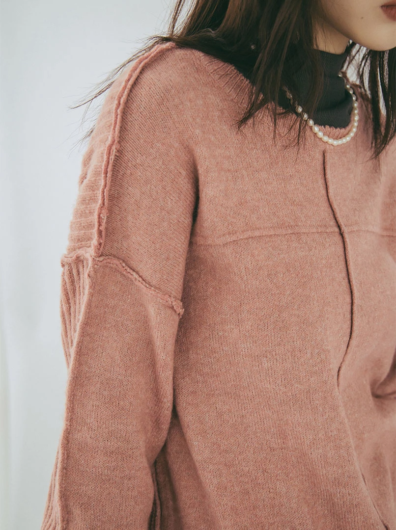 法式慵懶寬鬆毛衣