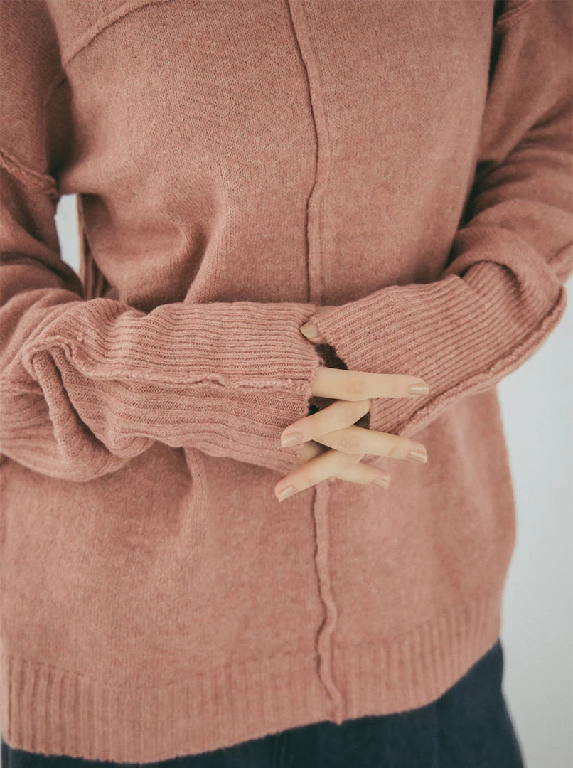 法式慵懶寬鬆毛衣