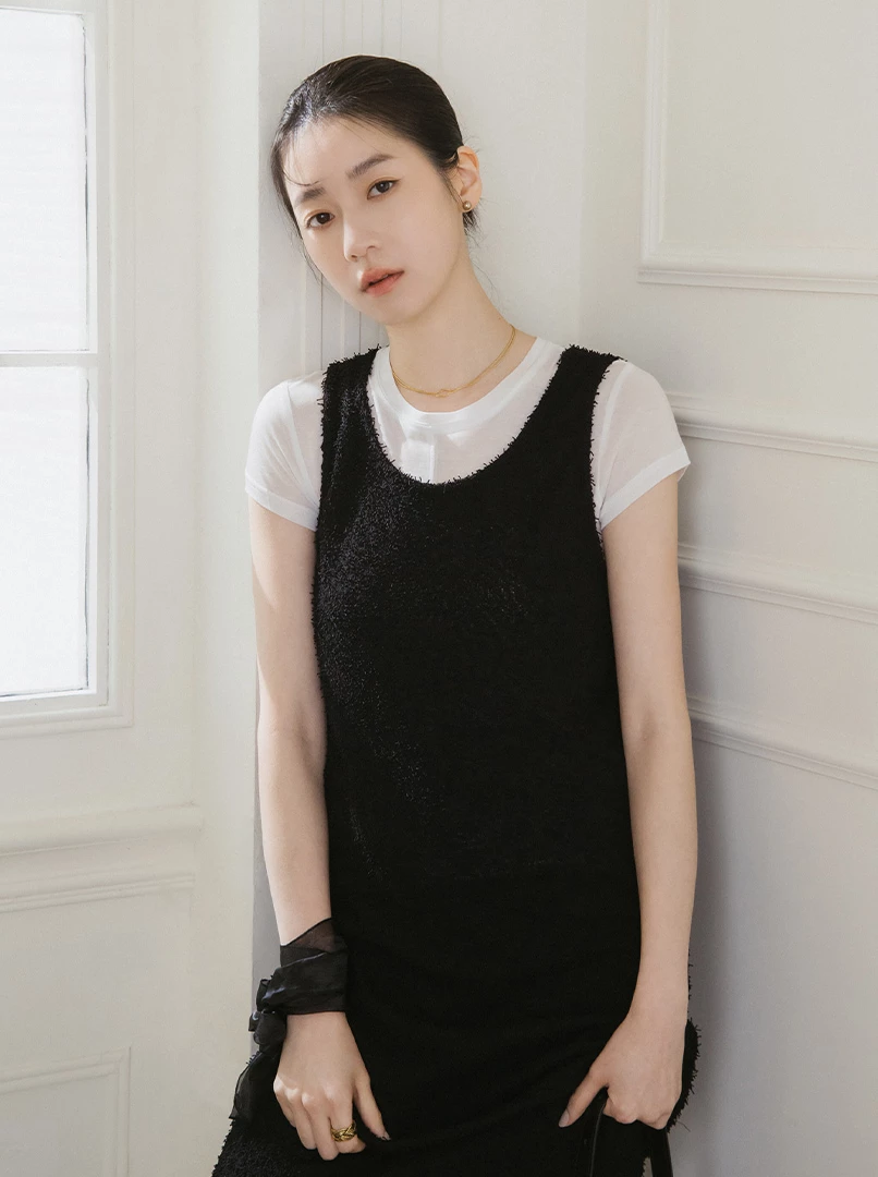 修身舒適長版上衣