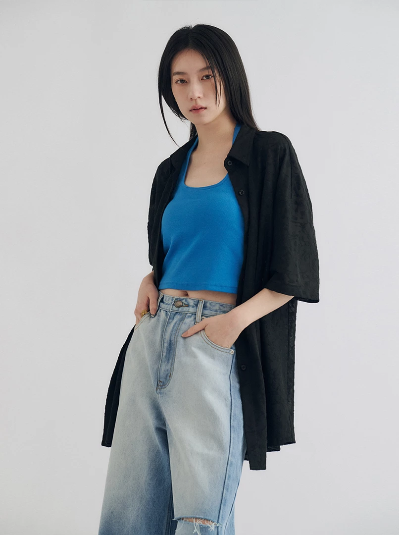 掛脖U領Bratop上衣