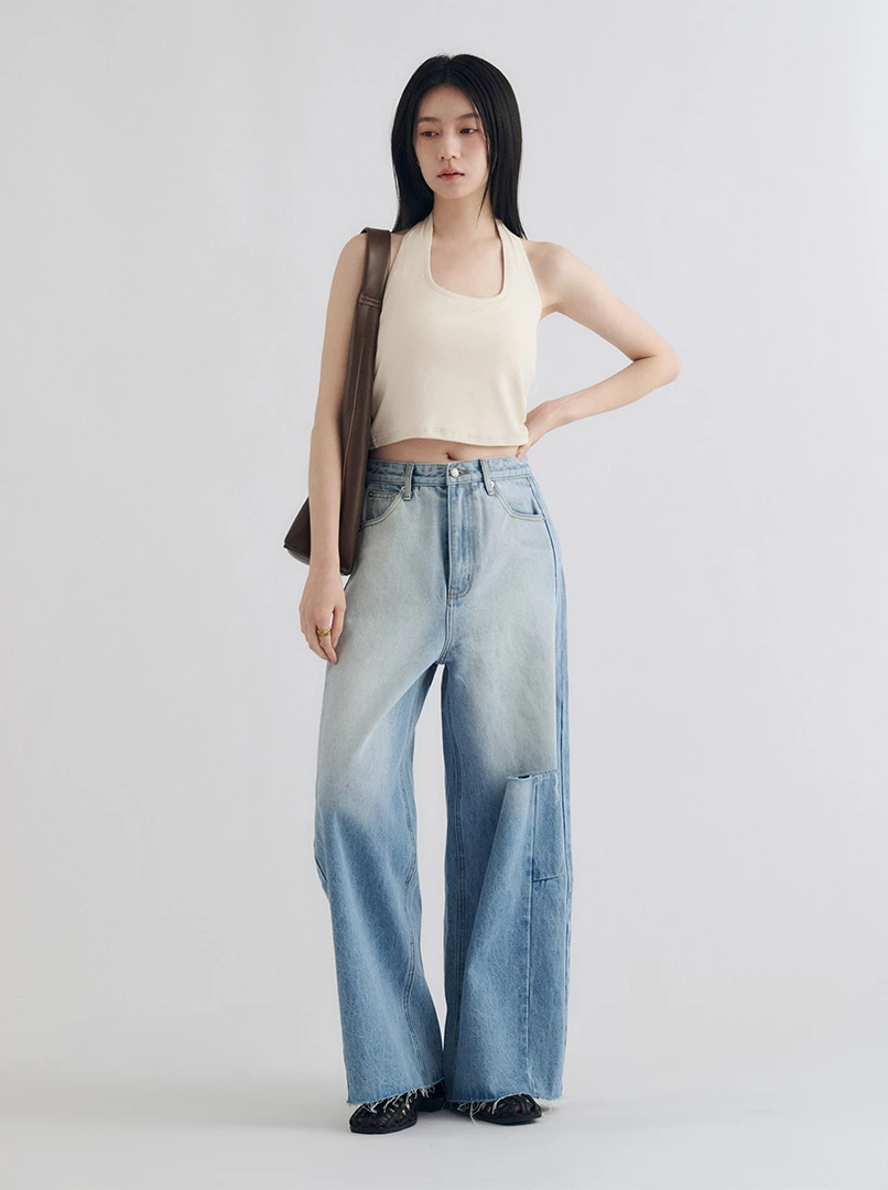 掛脖U領Bratop上衣