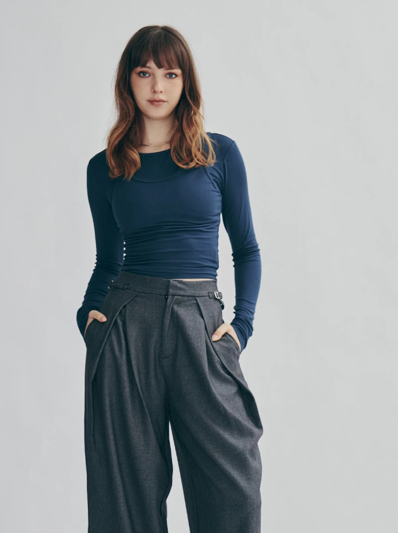 兩件式疊穿長袖衫