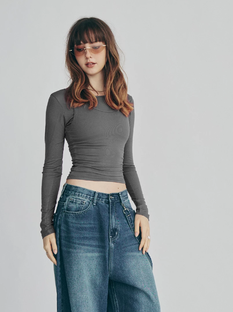 兩件式疊穿長袖衫