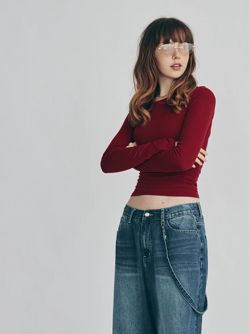 兩件式疊穿長袖衫