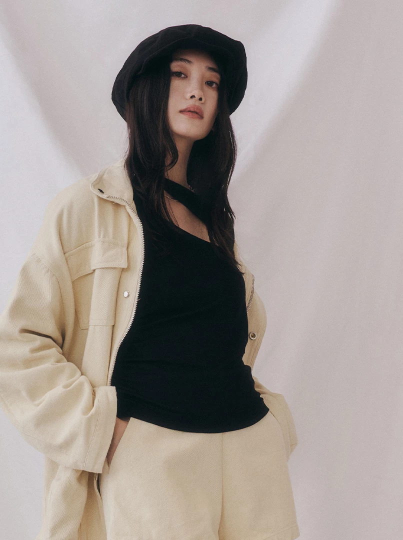 可拆兩穿設計長袖上衣