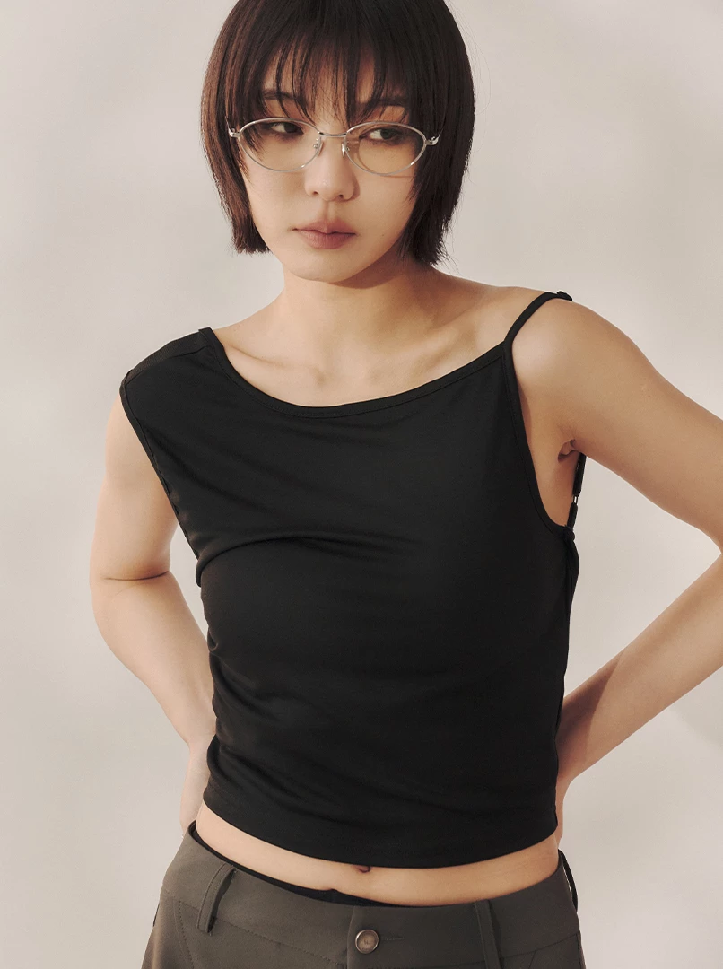 不對稱美背bra背心上衣