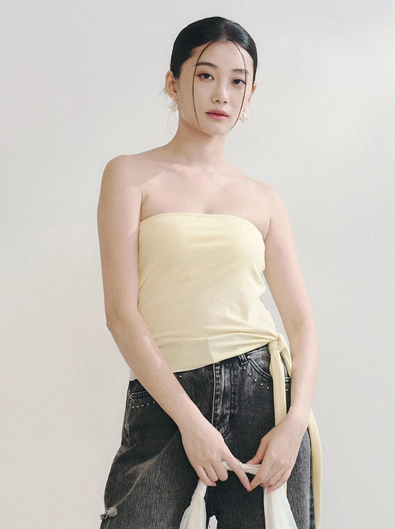 綁帶可拆平口bra上衣