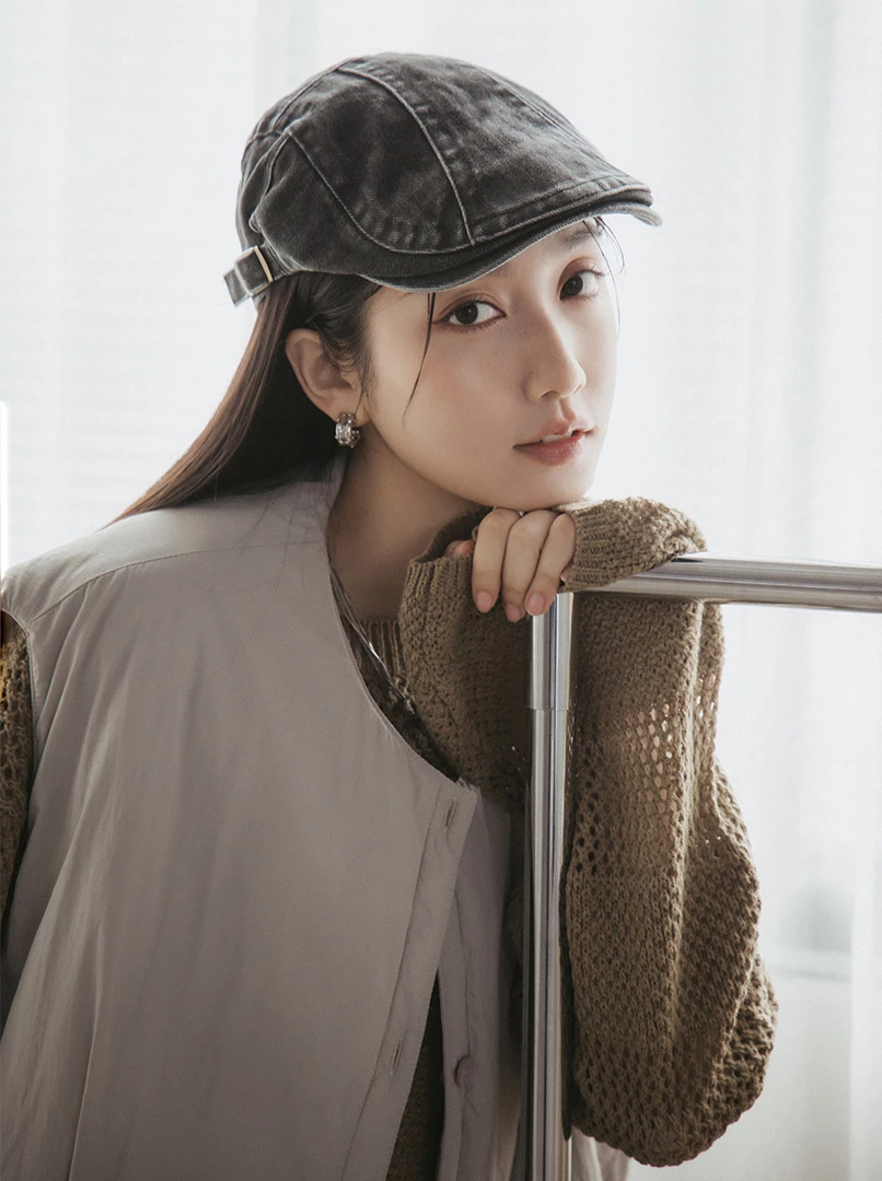 牛仔水洗前進帽