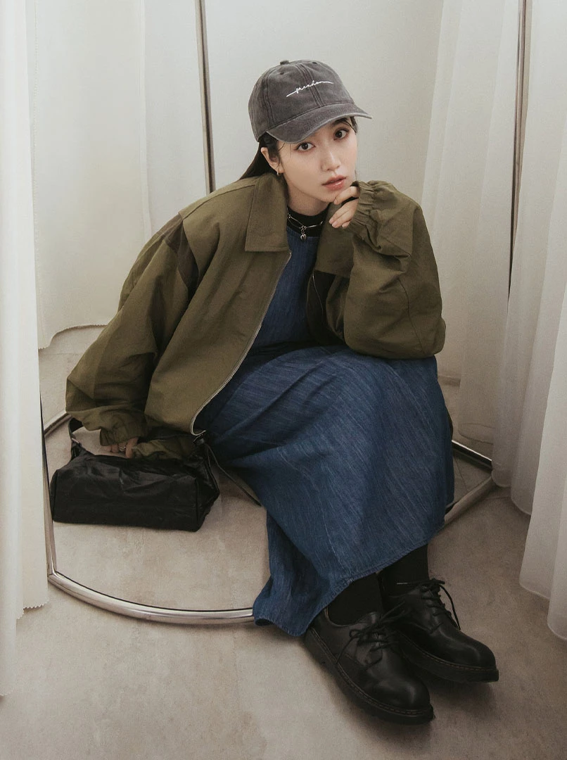 水洗字母棒球帽