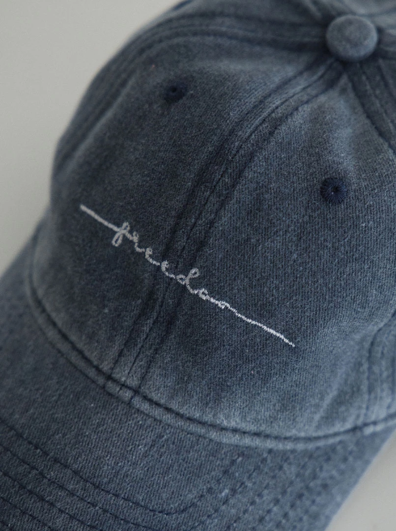 水洗字母棒球帽