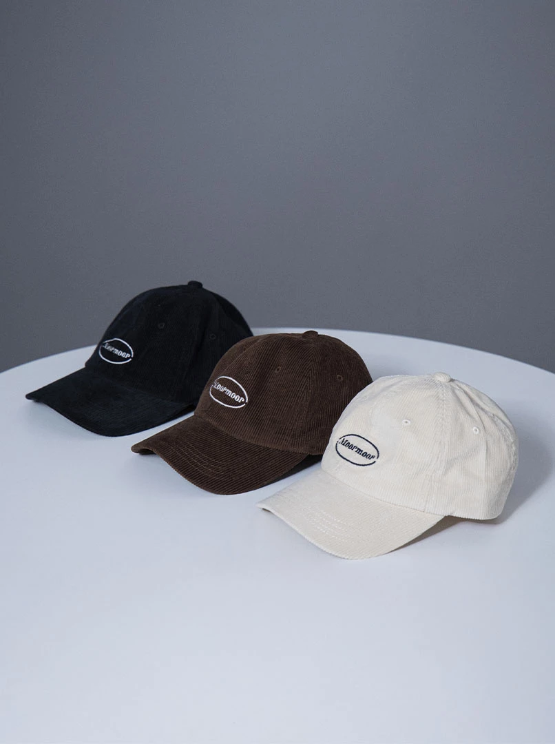 燈芯絨字母棒帽