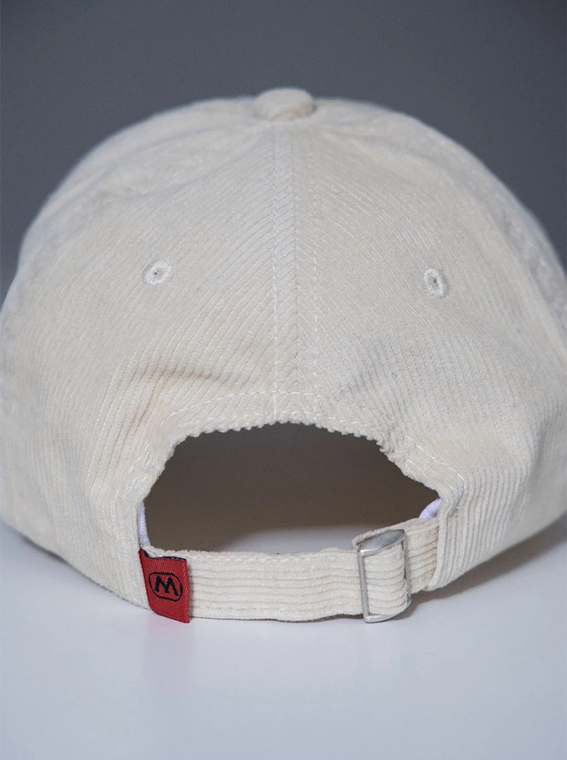 燈芯絨字母棒帽