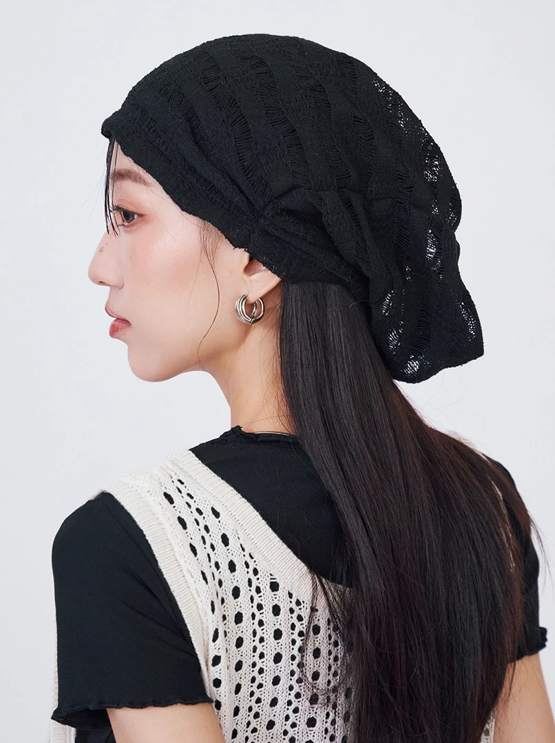 日系條紋百搭帽