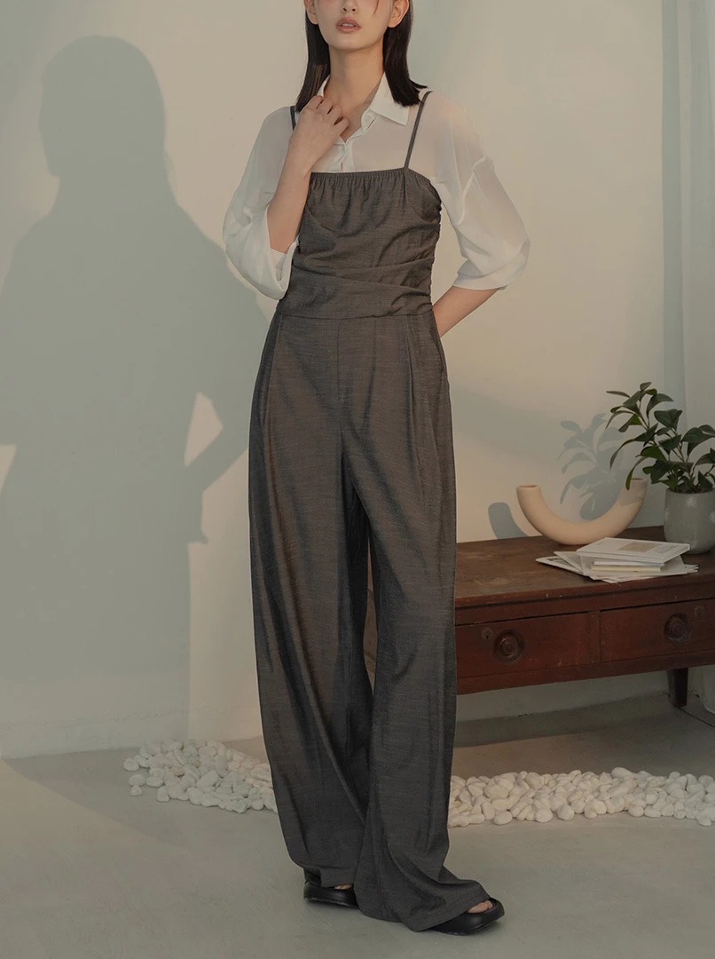 氣質顯瘦連身長褲