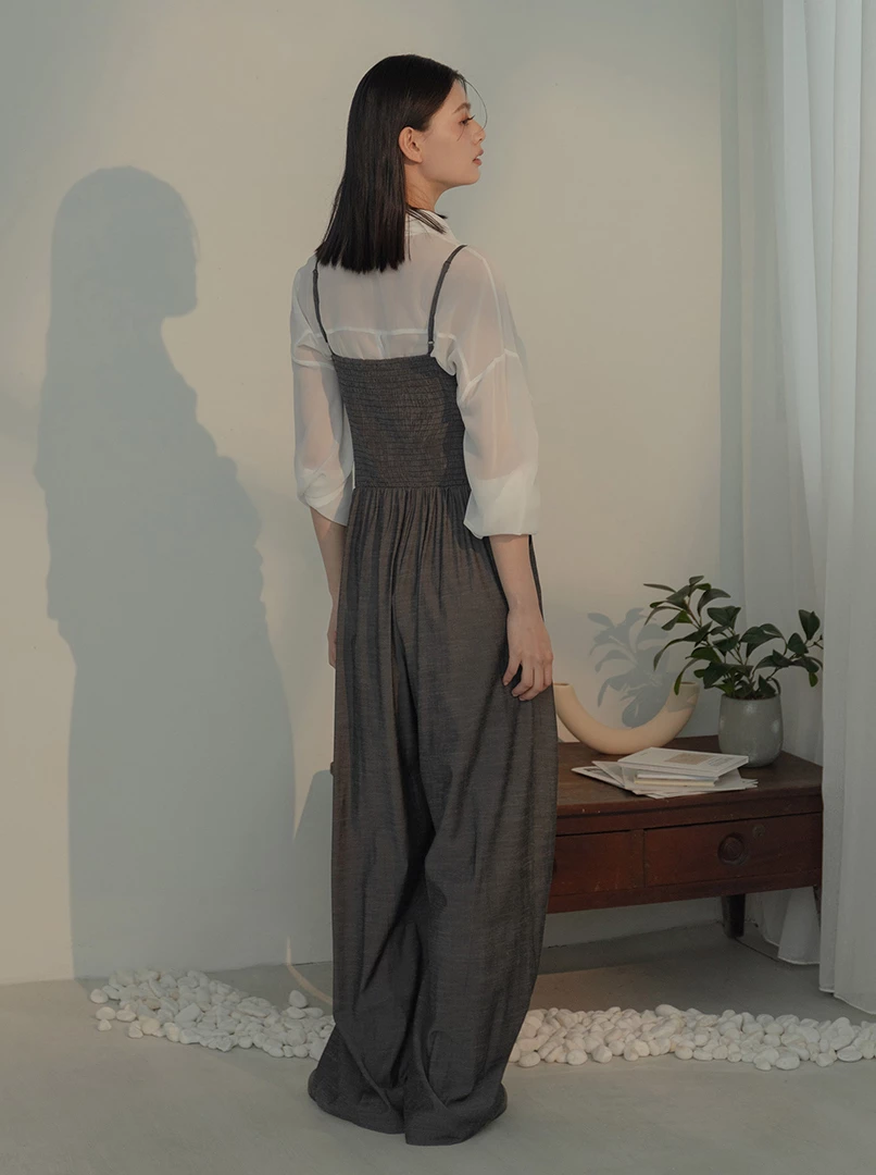 氣質顯瘦連身長褲