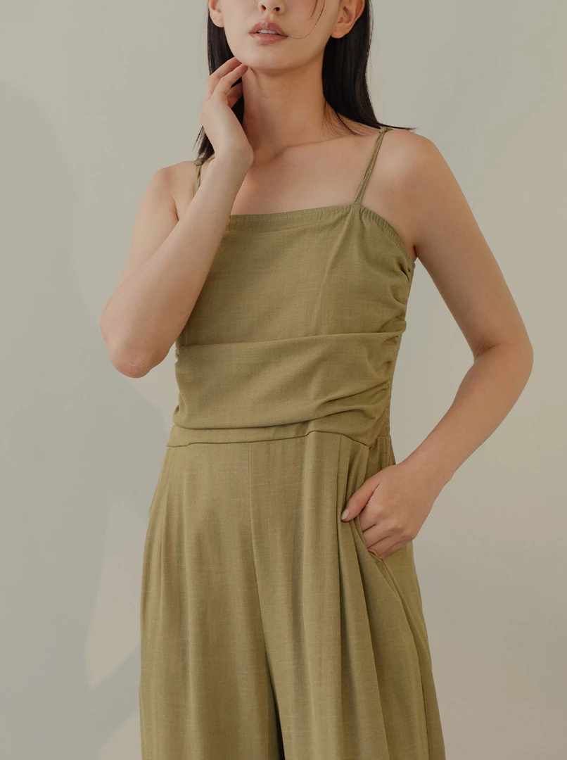 氣質顯瘦連身長褲