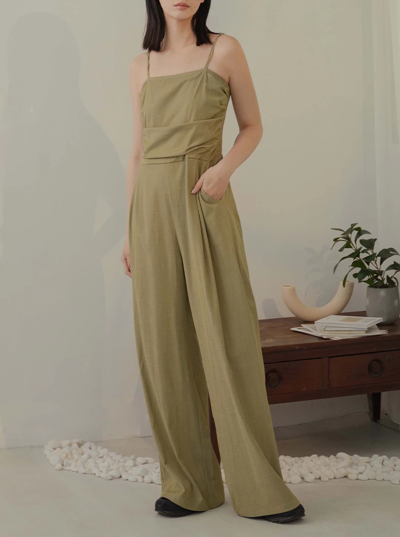 氣質顯瘦連身長褲