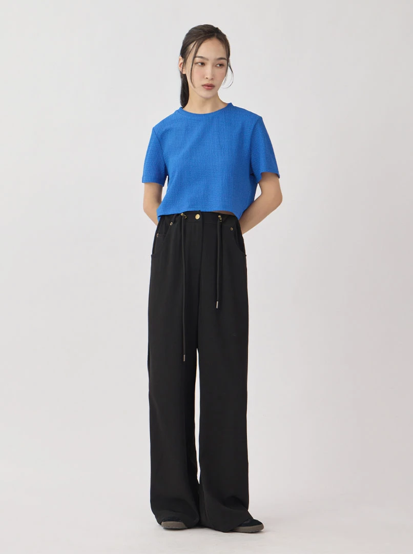 可調式直筒長褲