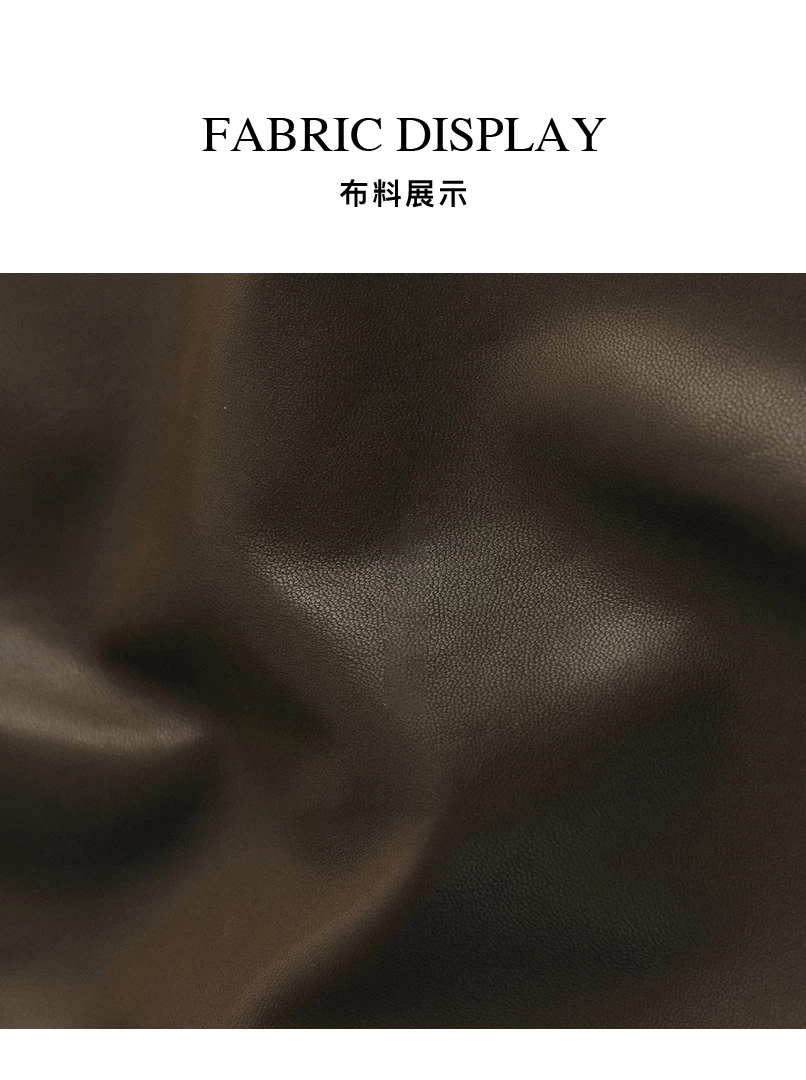 黑土聯名抽繩皮長褲