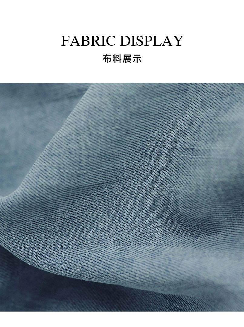 涼感落地牛仔褲