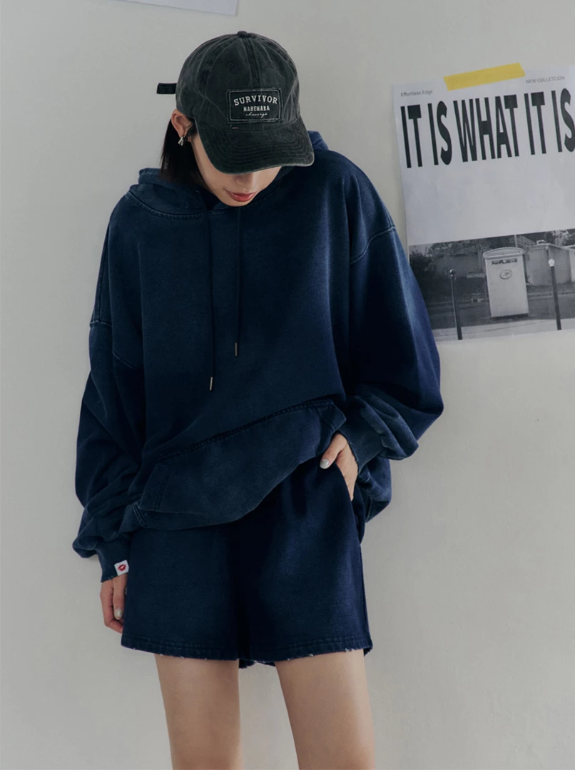 黑土聯名洗舊短褲