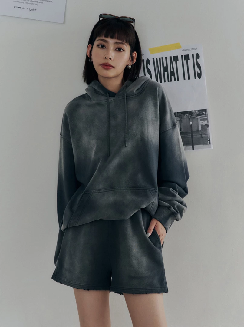 黑土聯名洗舊短褲