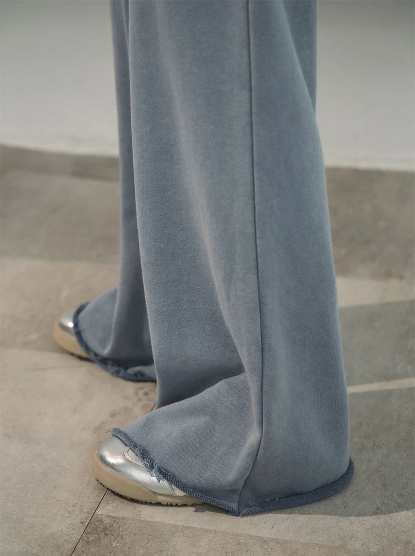 交叉棉質低腰休閒褲