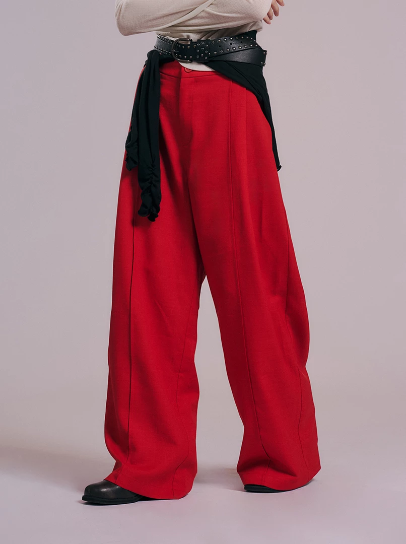 極百搭直筒休閒西褲