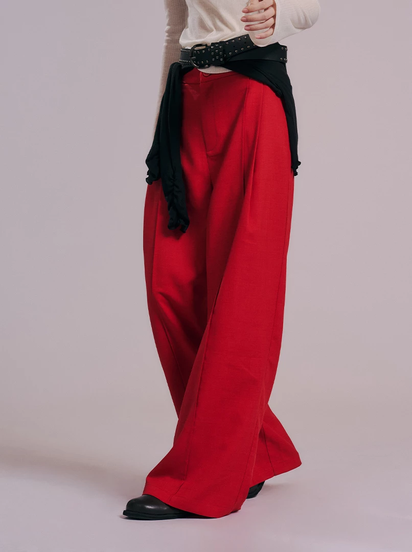 極百搭直筒休閒西褲