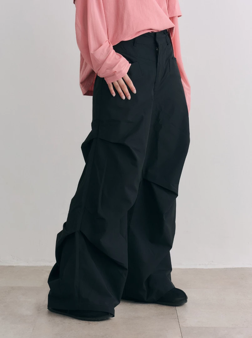 褶皺工裝設計長褲