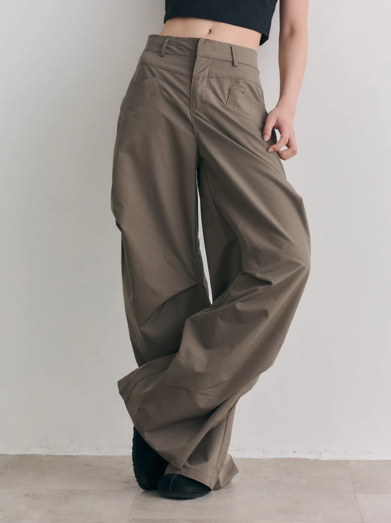 褶皺工裝設計長褲