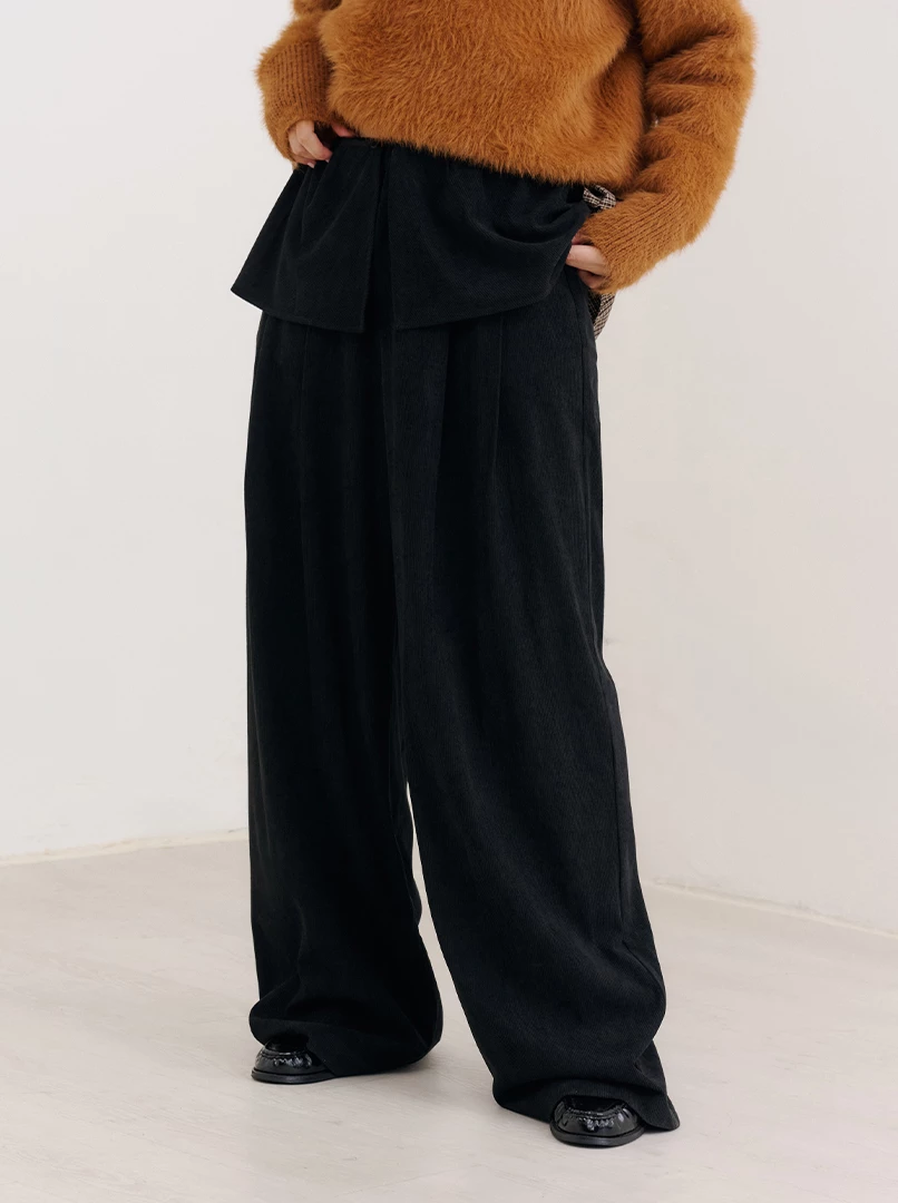 可拆片裙燈芯絨長褲