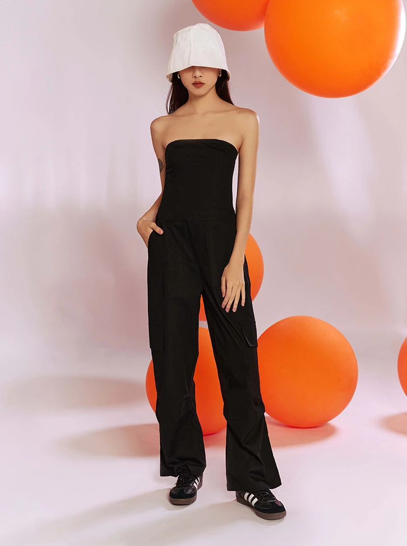 素色條紋漁夫帽'