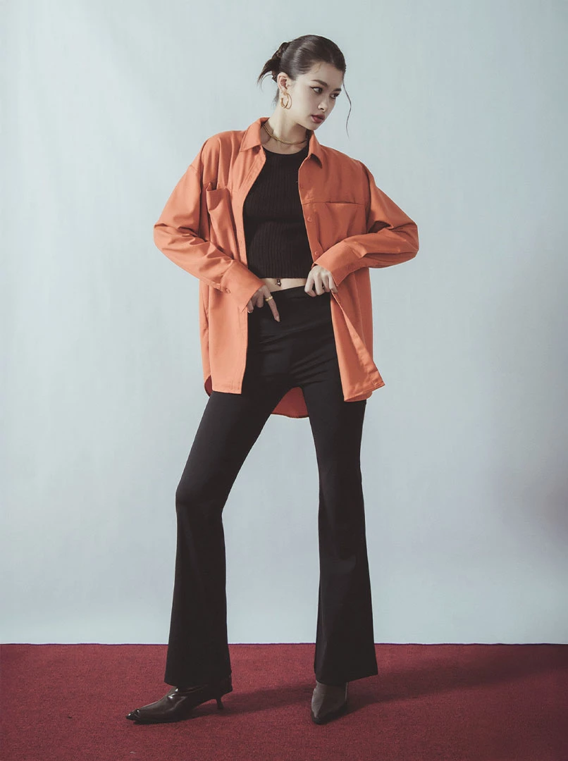 INS激瘦彈力喇叭褲(-5CM)