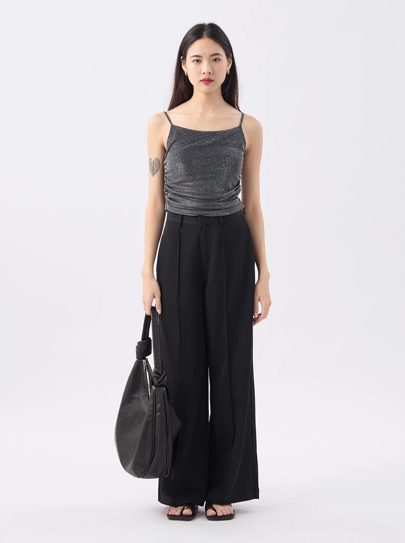 垂墜感直筒長褲