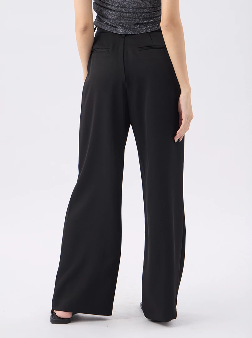 垂墜感直筒長褲