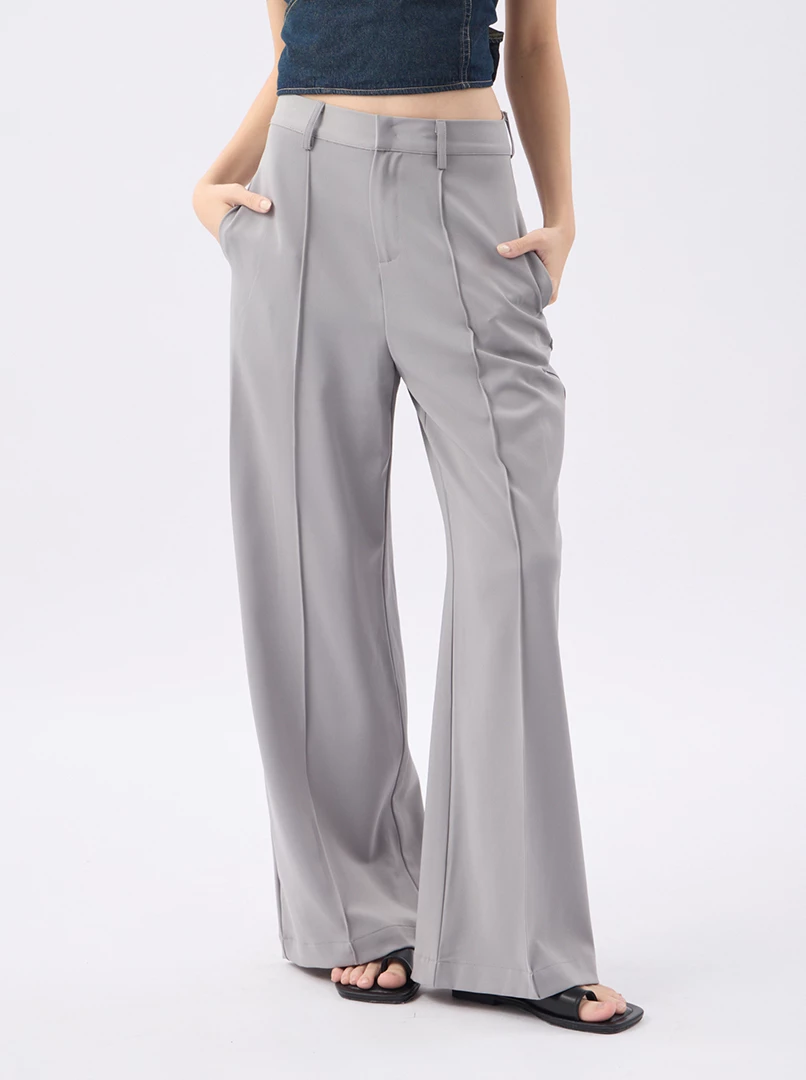 垂墜感直筒長褲