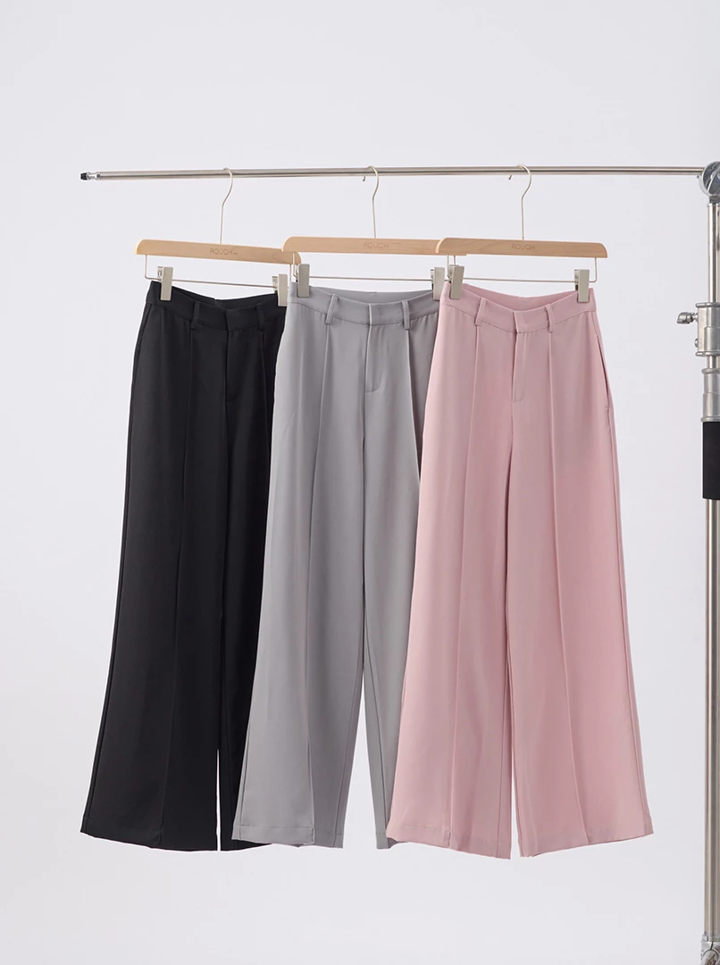 垂墜感直筒長褲