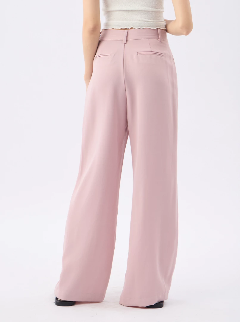 垂墜感直筒長褲