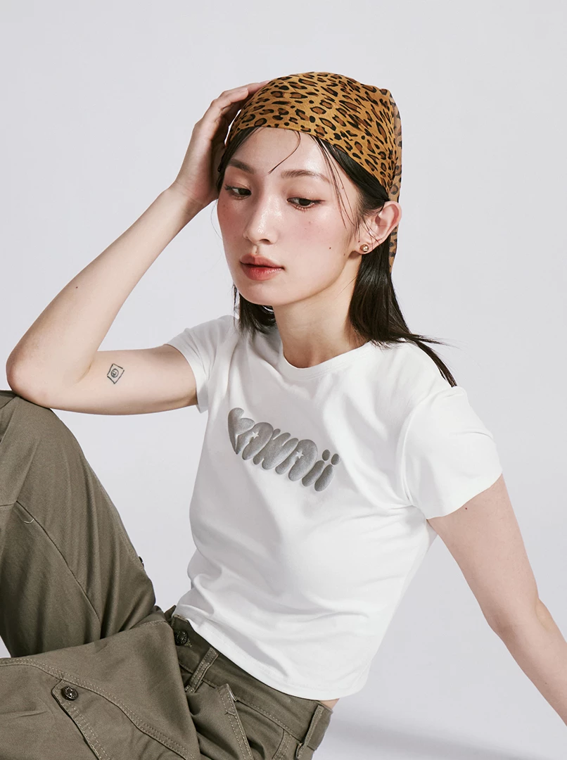 復古豹紋頭巾