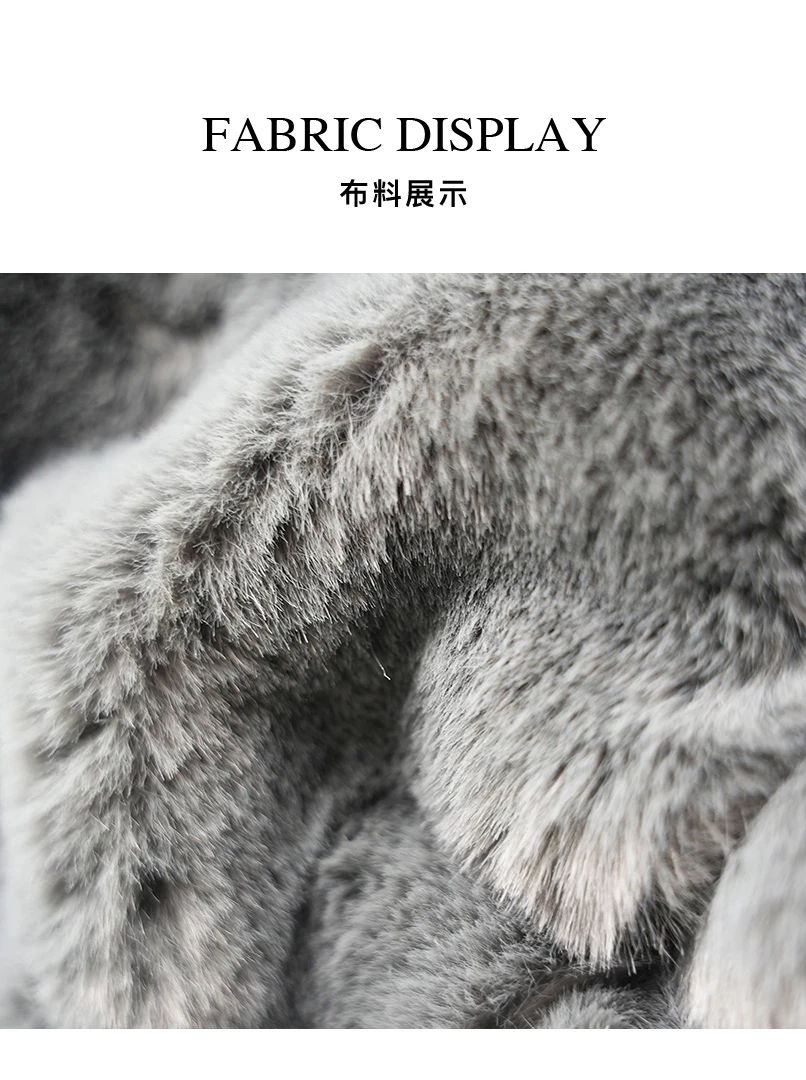 仿貂毛立領短版背心