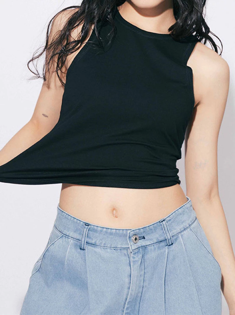 壓線設計削肩背心