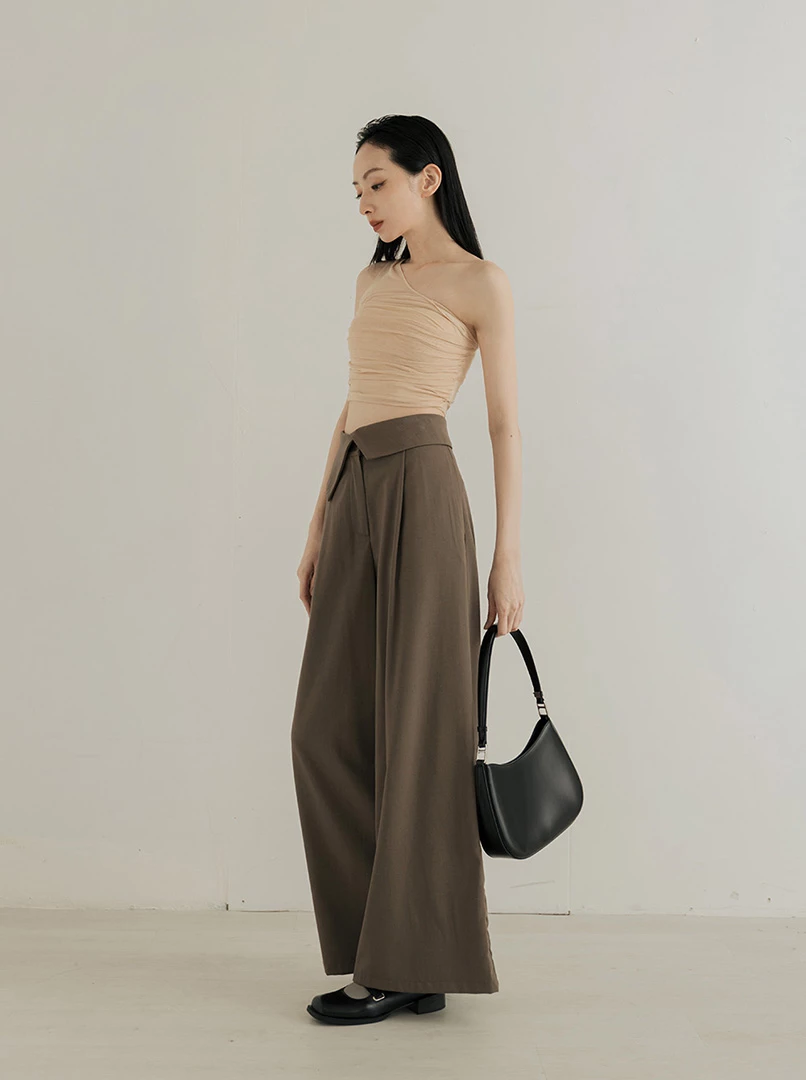 斜肩透膚網紗Bra Top