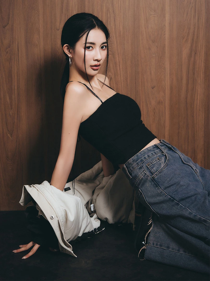 毛感兩穿平口背心