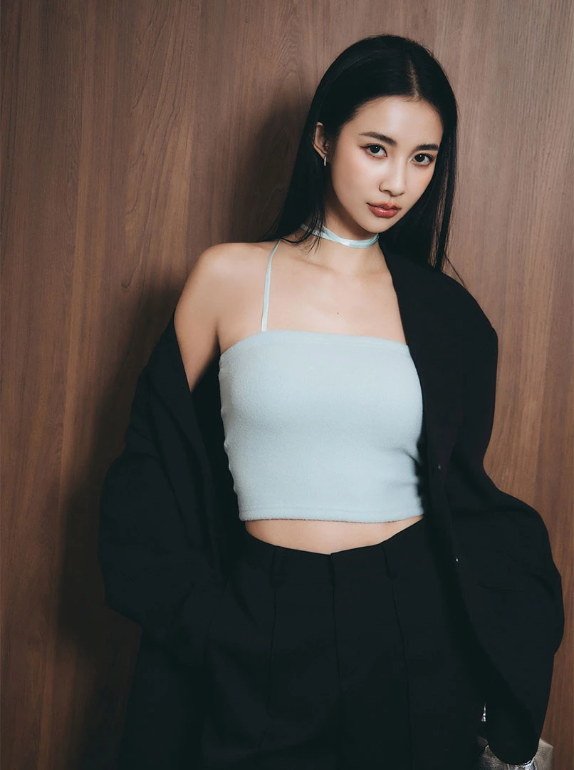 毛感兩穿平口背心